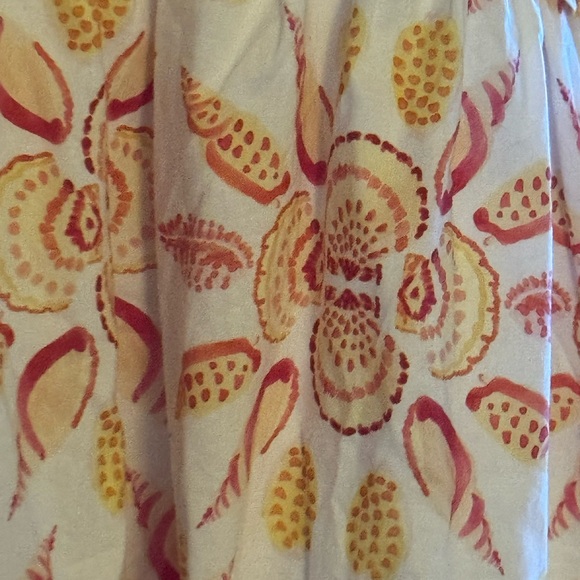 Hill House Home Sydney Nap Dress Orange  Shell Floral Dress - Picture 6 of 11